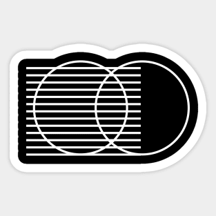 two intersecting circles Sticker